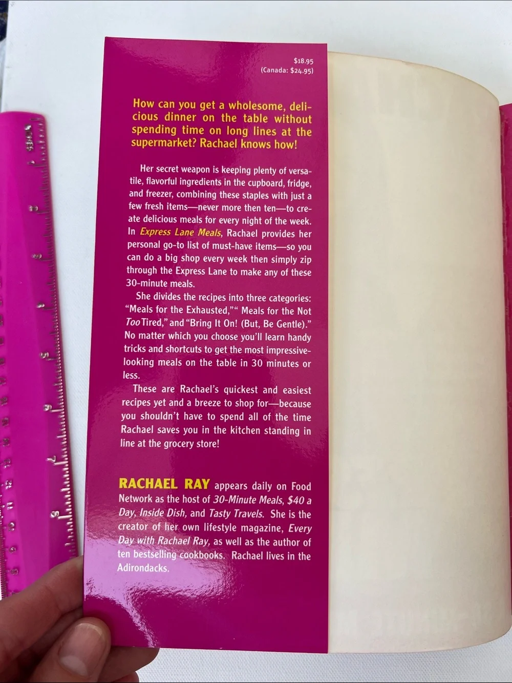 Rachael Ray Express Lane Meals Cookbook 30 minute easy meals